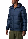 Columbia 1864204464464 Kapüşonlu Normal Kalıp Düz Mavi Erkek Mont