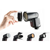 Godox V1 Nikon Flash Kit (Yuvarlak Kafa)