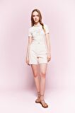 DeFacto Coool Regular Fit Normal Bel Kısa Paça Gabardin Şort D0964AX24SMER103
