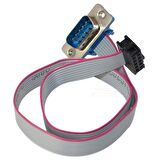 9 pin D-sub Erkek - 10 pin Idc Dişi Seri Kablo 1 metre