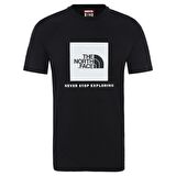 The North Face S/S RAGLAN REDBOX Sıyah Beyaz  Tişört - EU NF0A3BQOKY41