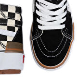Kadın Keten Ayakkabı VN0A4BTWVLV1 VANS UA SK8-Hi Stacked (Checkerboard) multi/true white