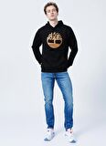 Timberland Kapüşon Yaka Siyah Erkek Sweatshırt TB0A2BJHP561 Core Logo P/O Hood BB