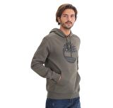 B0A2BJHZ281-R Timberland Yc Core Tree Logo Pull Over Hoodie (Bru Erkek Sweatshirt Yeşil