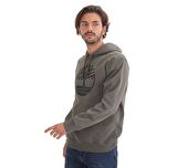 B0A2BJHZ281-R Timberland Yc Core Tree Logo Pull Over Hoodie (Bru Erkek Sweatshirt Yeşil