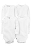 Carter's Bebek Uzun Kollu Body Set 4'lü Paket Beyaz 1L930610