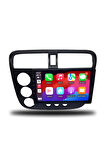 Honda Civic V-Tec Uyumlu Android Multimedya + CarPlay + 2001-2006 4GB RAM + 64GB Hafıza