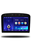 Peugeot 308 2007-2013 Uyumlu Android Multimedya + CarPlay + 4GB RAM + 64GB Hafıza