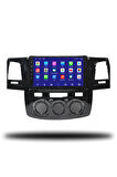 Toyota Hilux 2005-2008 Manuel Klima Uyumlu Android Multimedya + CarPlay + 4GB RAM + 64GB Hafıza