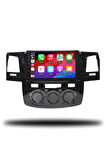 Toyota Hilux 2005-2008 Manuel Klima Uyumlu Android Multimedya + CarPlay + 4GB RAM + 64GB Hafıza