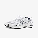 New Balance 530 White Silver Navy Klasik Unisex Sneaker