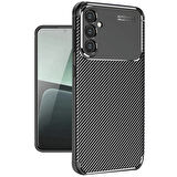 Gpack Samsung Galaxy A16 uyumlu Kılıf Negro Karbon Görünümlü Silikon