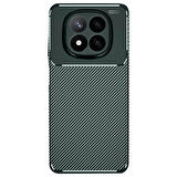 Gpack Xiaomi Redmi Note 14 Pro Plus uyumlu Kılıf Negro Karbon Görünümlü Silikon