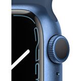 Apple Watch Series 7 GPS, 41mm Mavi Alüminyum Kasa ve Abyss Mavi Spor Kordon -  MKN13TU/A