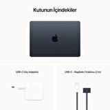 Apple MacBook Air 13.6 Dahili Ekran Kartı Paylaşımlı 8 GB DDR5 512 GB 13 inç QHD+ macOS Notebook Dizüstü Bilgisayar