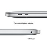 Apple MacBook Pro 13.3 Dahili Ekran Kartı Paylaşımlı 8 GB DDR5 256 GB 13 inç QHD+ macOS Notebook Dizüstü Bilgisayar