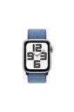 Apple Watch SE GPS 40mm Uyumlu Gümüş Alüminyum Kasa ve Buz Mavisi Spor Loop