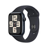 Apple Watch SE GPS 44 mm Gece Yarısı Alüminyum Kasa ve Gece Yarısı Spor Kordon - S/M - MRE73TU/A
