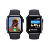 Apple Watch SE GPS + Cellular 40 mm Gece Yarısı Alüminyum Kasa ve Gece Yarısı Spor Kordon - M/L - MRGA3TU/A