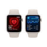 Apple Watch SE GPS + Cellular 44 mm Yıldız Işığı Alüminyum Kasa ve Yıldız Işığı Spor Kordon - M/L - MRGX3TU/A