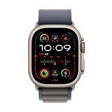 Apple Watch Ultra 2 GPS + Cellular 49 mm Titanyum Kasa ve Mavi Alpine Loop - Küçük Boy - MREK3TU/A