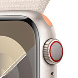 Apple Watch Series 9 GPS + Cellular 41 mm Yıldız Işığı Alüminyum Kasa ve Yıldız Işığı Spor Loop - MRHQ3TU/A
