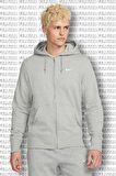 Nike Sportswear Full Zip Mens Hoodie Kapüşonlu Fermuarlı Gri Sweatshirt