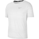 Nike M Nk Df Mıler Top Ss Erkek Beyaz T-shirt - CU