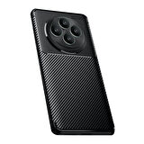 Gpack Oppo Reno 11FS uyumlu Kılıf Negro Karbon Görünümlü Silikon