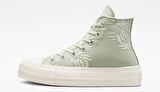 Converse Chuck Taylor All Star Lift Platform Floral Kadın Yeşil Sneaker