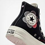 Converse Chuck Taylor All Star Lift Platform Crafted Patchwork Kadın Siyah/Kırmızı Sneaker