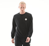 10027001-001 Converse Go-To Standard-Fıt Chuck Taylor Patch Crew Sweatshirt Siyah
