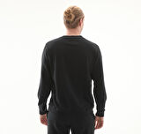 10027001-001 Converse Go-To Standard-Fıt Chuck Taylor Patch Crew Sweatshirt Siyah