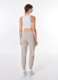 CORE CHUCK PATCH PANT FT PAPYRUS Bej Kadın Lastikli Paça Lastikli Bel Regular Fit Eşofman Altı