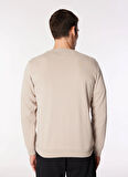 CORE CHUCK PATCH CREW FT PAPYRUS Bej Erkek Yuvarlak Yaka Lastikli Bel Regular Fit Sweatshirt