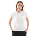 10027379-102 Converse Flower Garden Slım-Fıt T-Shırt T-Shirt Beyaz