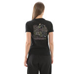 10027379-001 Converse Flower Garden Slım-Fıt T-Shırt T-Shirt Siyah