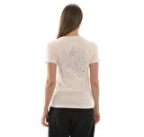 10027379-691 Converse Flower Garden Slım-Fıt T-Shırt T-Shirt Krem