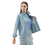 10027976-444 Converse Denım Work Coat Ceket İndigo