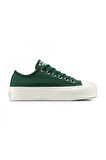 Converse A15533C Chuck Taylor All Star Lift Platform Colorful Suede Sneaker Yeşil Unisex A