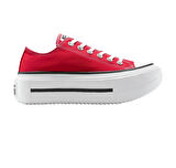 A16515C-K Converse Chuck Taylor All Star Lıft Double Stack Platform Kadın Spor Ayakkabı Kırmızı