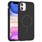 Gpack Apple iPhone 11 uyumlu Kılıf M-Safe Şarj Özellikli Ruby Kapak