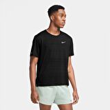 Nike M Nk Df Mıler Top Ss Erkek Siyah T-shirt - CU