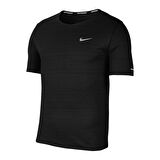 Nike M Nk Df Mıler Top Ss Erkek Siyah T-shirt - CU