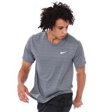 Nike M Nk Df Mıler Top Ss Erkek Gri T-shirt - CU59