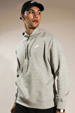 Nike Nsw Clup Hoodie Pull-Over Erkek Gri Spor Sweatshrit