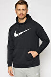 Nike Dri-Fit Pullover Training Hoodie Erkek Siyah Spor Sweatshrit