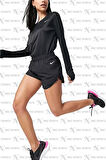 Nike Dri-Fit Tempo Luxe 3 Running Slip Astarlı Siyah Kadın Spor Şort