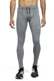 Nike Power Dri-Fit Challenger Tam Buhar Bariyeri Cepli Gri Erkek Tayt
