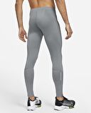 Nike Power Dri-Fit Challenger Tam Buhar Bariyeri Cepli Gri Erkek Tayt
